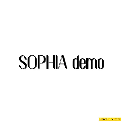 SOPHIA demo Font