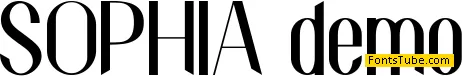 SOPHIA demo Font