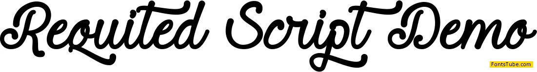 Requited Script Demo Font