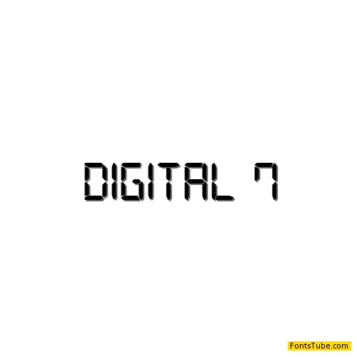 Digital-7 Font Family