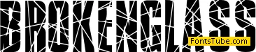 Broken Glass Font