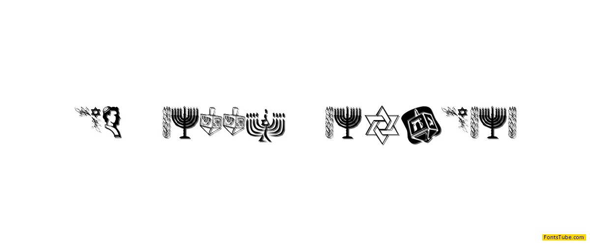 KR Happy Hanukhah Font