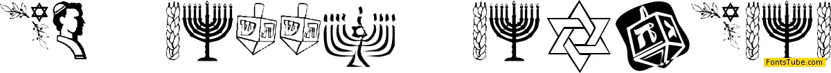 KR Happy Hanukhah Font