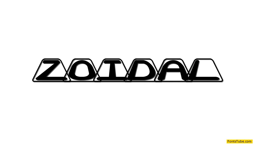 Zoidal BRK Font