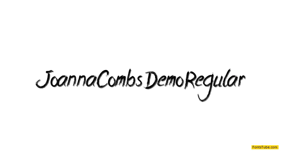 Joanna Combs Demo Font