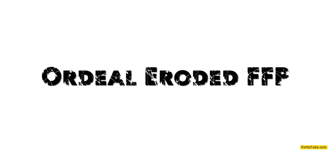 Ordeal Eroded Font