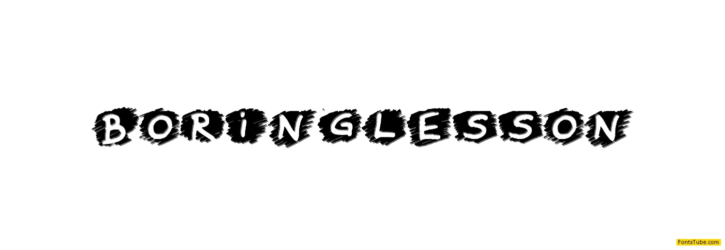 Boring Lesson Font