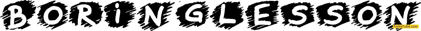 Boring Lesson Font