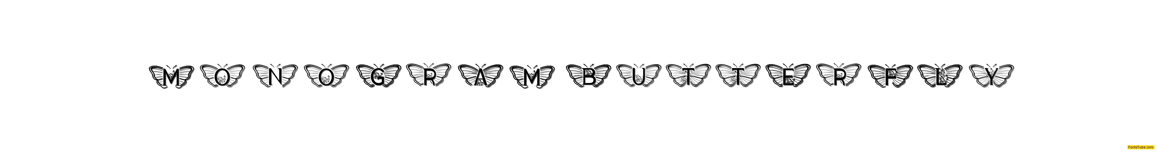 Monogram Butterfly