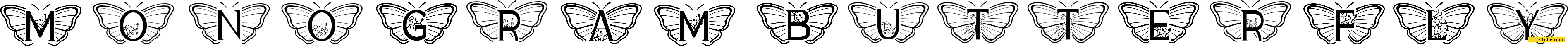 Monogram Butterfly
