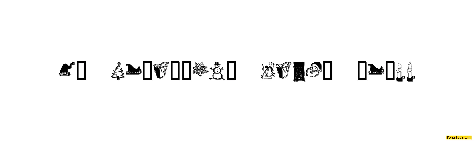 KR Christmas Dings Three Font