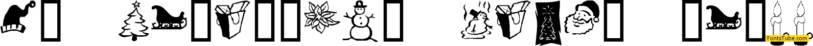 KR Christmas Dings Three Font