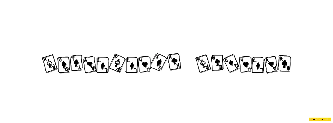 Royal Flush Font