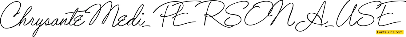 Chrysante PERSONAL USE Font Family