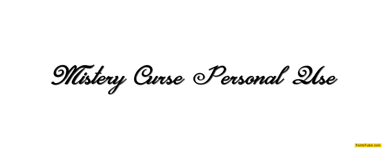 Mistery Curse Personal Use Font