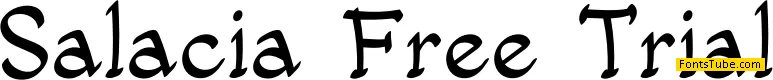 Salacia Free Trial Font