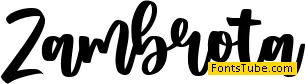 Zambrota Font