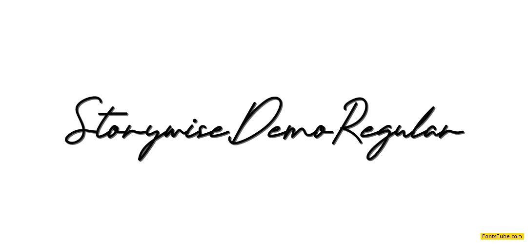 Storywise Demo Font