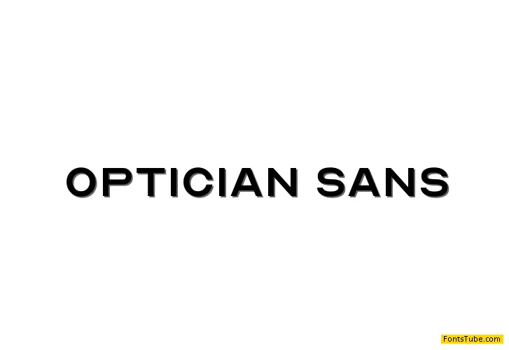 Optician Sans Font