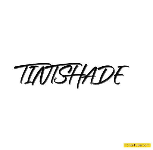 TINT SHADE - Personal Use Font