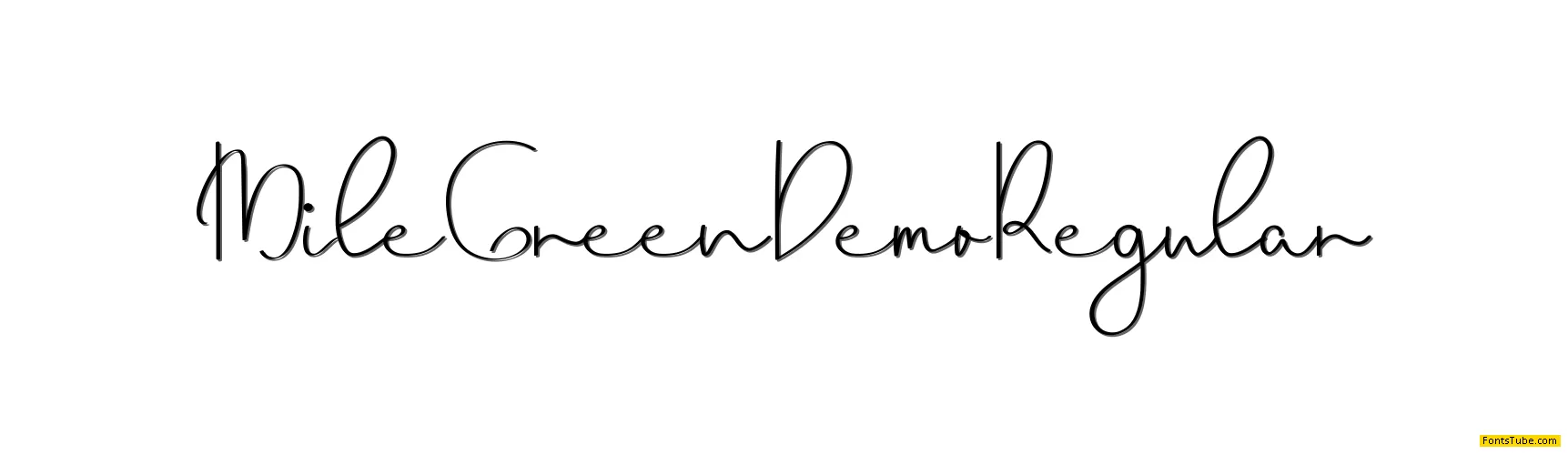 Mile Green Demo Font