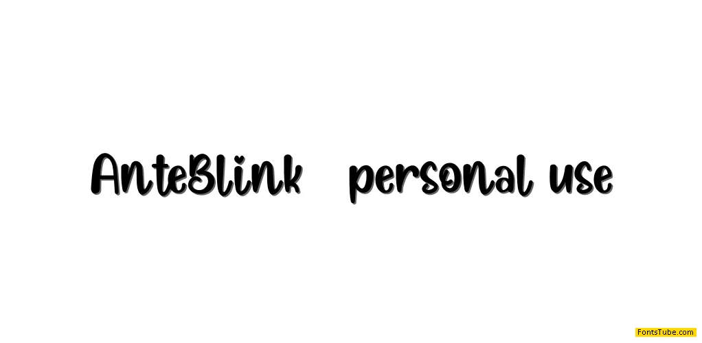 Ante Blink Font