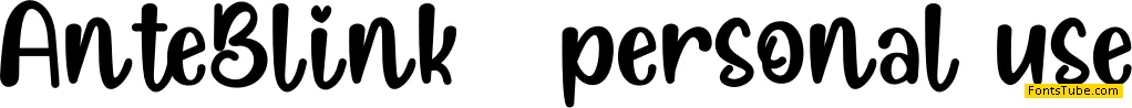 Ante Blink Font