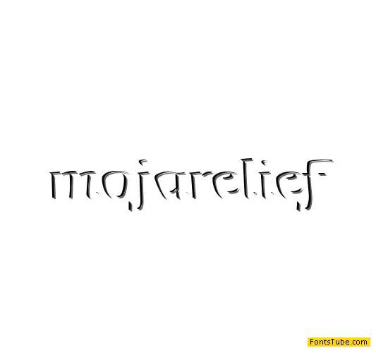 Mojacalo Relief Font
