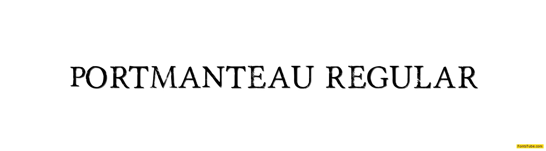 Portmanteau Font