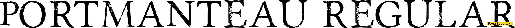 Portmanteau Font