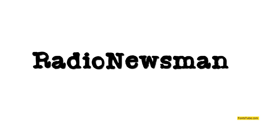Radio Newsman Font