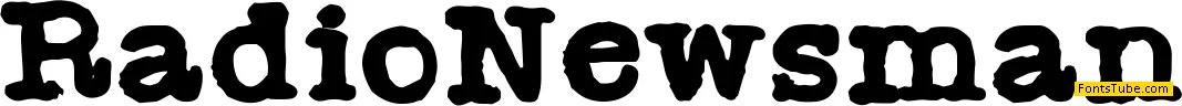 Radio Newsman Font