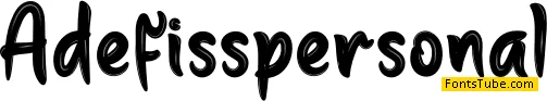 Adefisspersonal Font