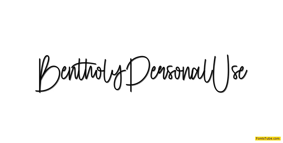 Bentholy Font