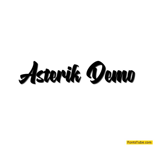 Asterik Font