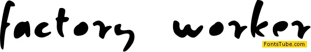 Factory Worker Font