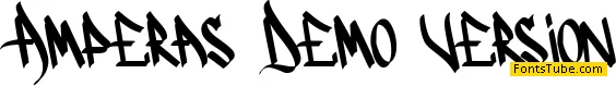 Amperas Demo Version Font