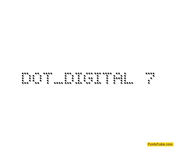 Dot Digital-7 Font