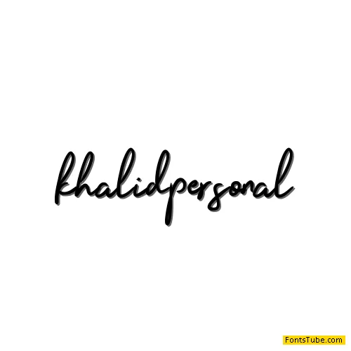 Khalid Personal Font