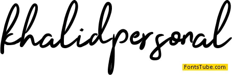 Khalid Personal Font