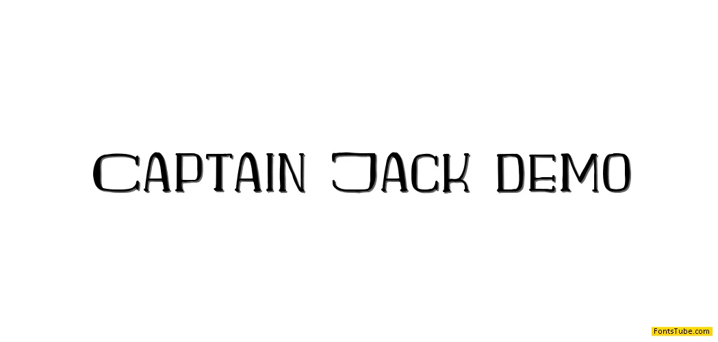 Captain Jack demo Font