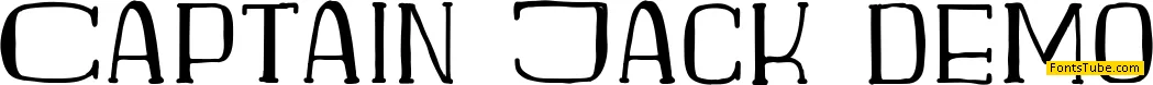 Captain Jack demo Font