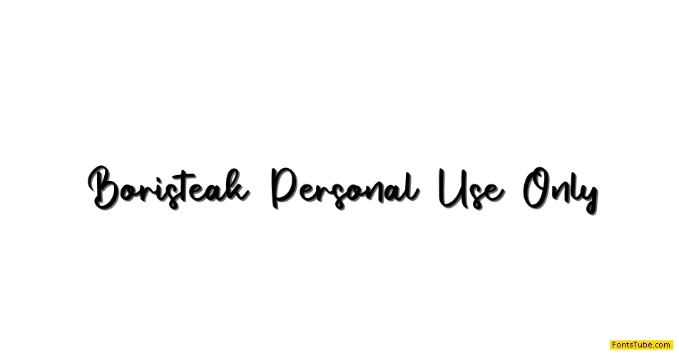 Boristeak Font