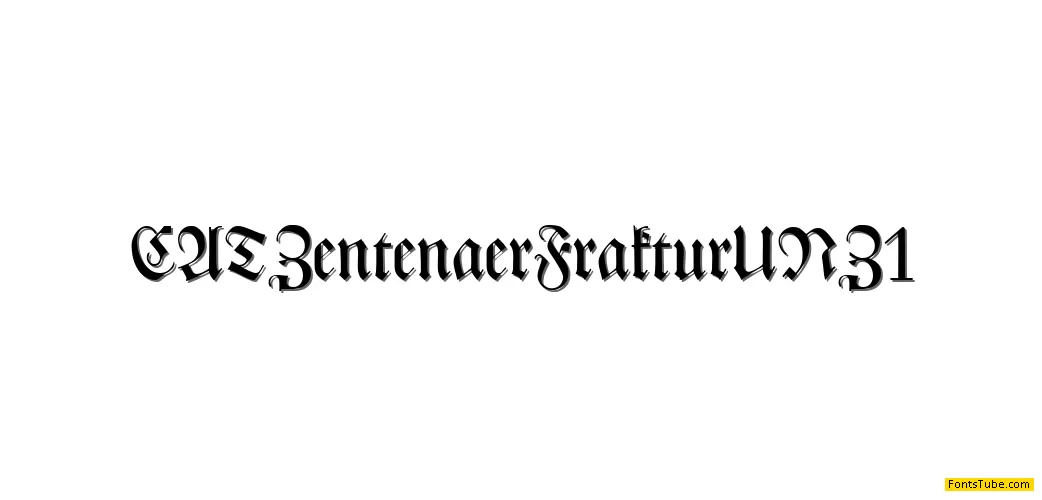 CAT Zentenaer Fraktur UNZ1 Font