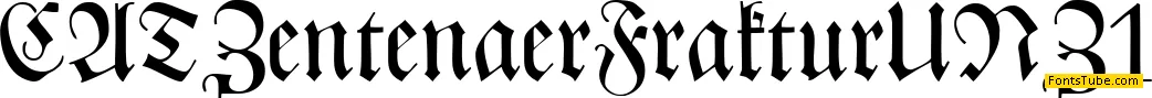 CAT Zentenaer Fraktur UNZ1 Font