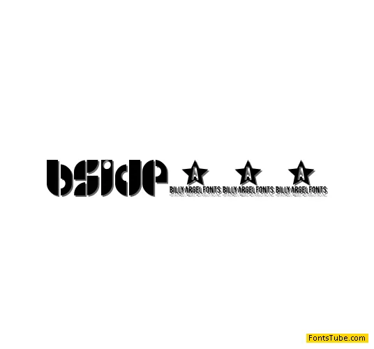 B SIDE Font