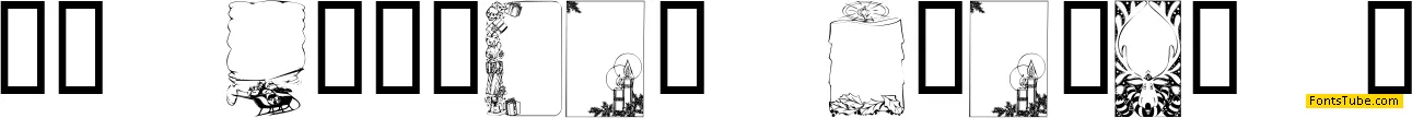 KR Holiday Frames 1 Font