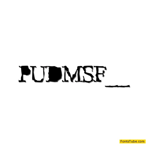 Pudmonkey Shrapnel Free Font