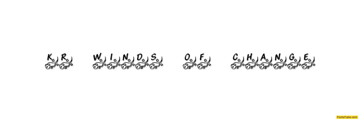 KR Winds Of Change Font