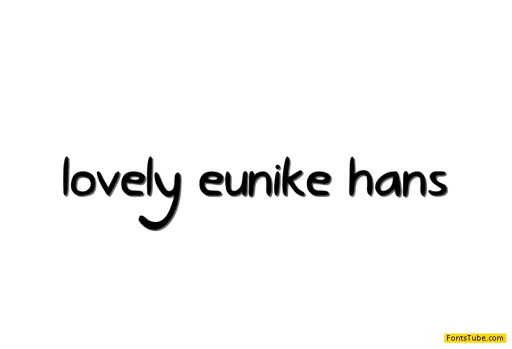 Lovely Eunike Hans Font